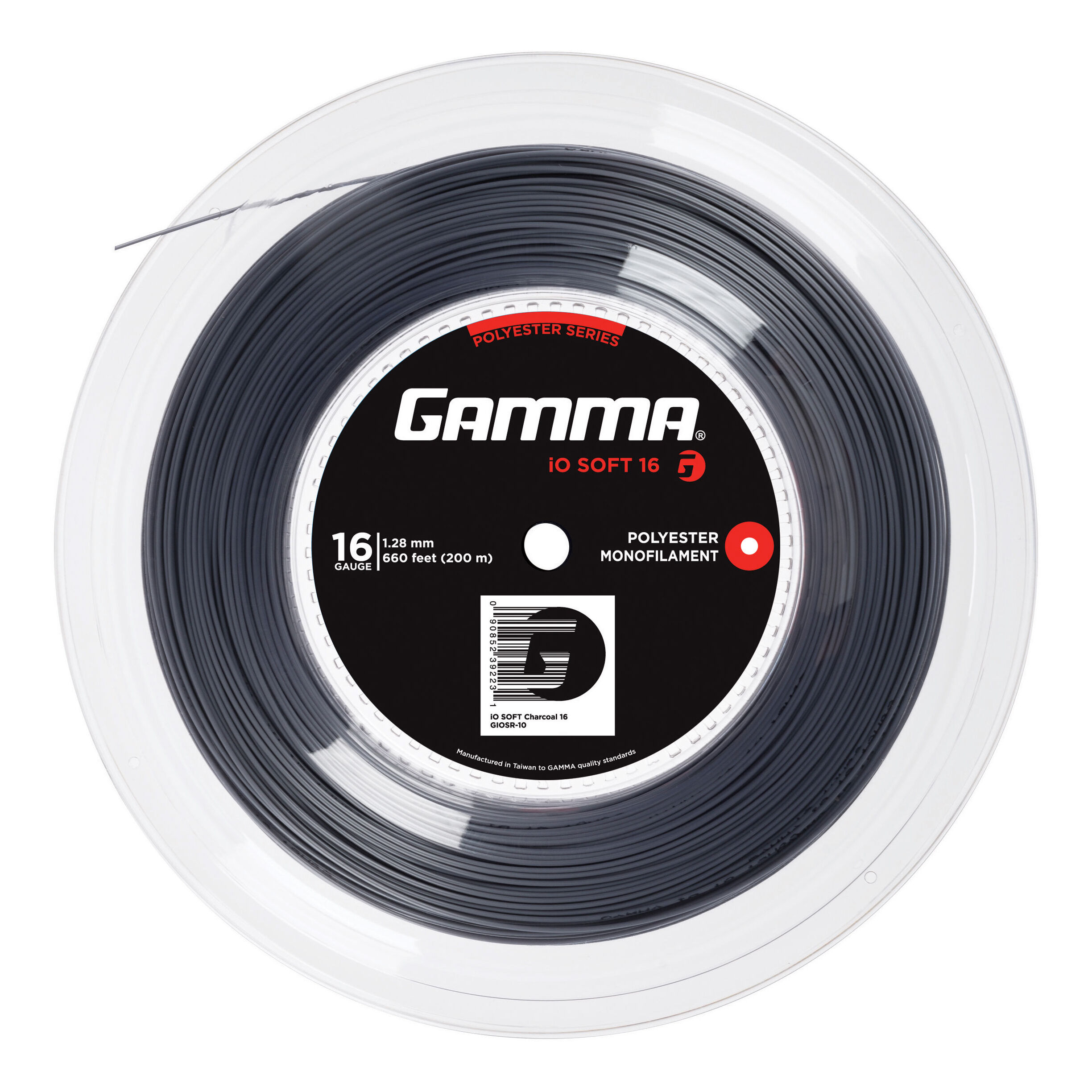 IO Soft Charcoal Saitenrolle 200m - Grau