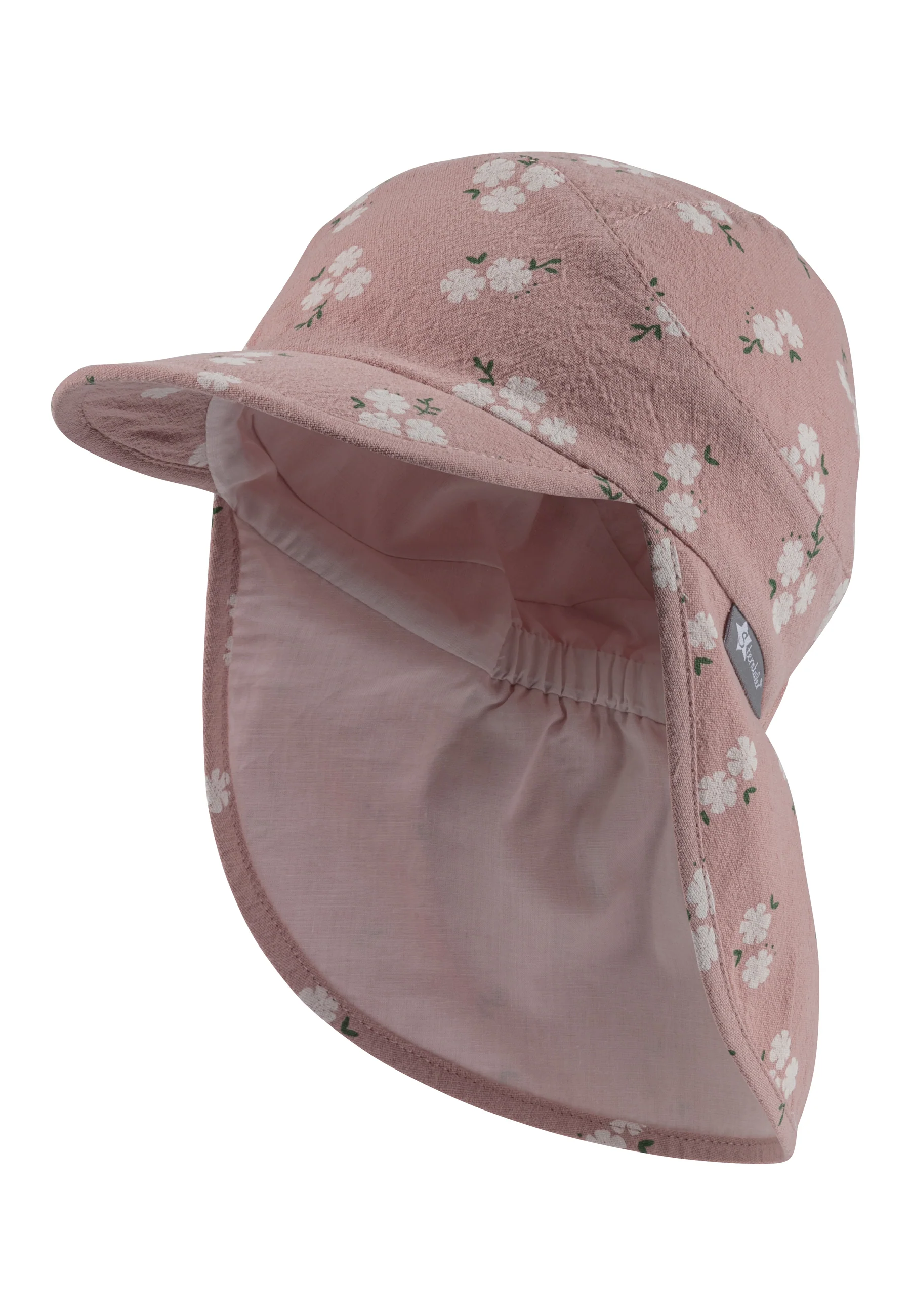 Schirmmütze mit Nackenschutz in grün oder rosa