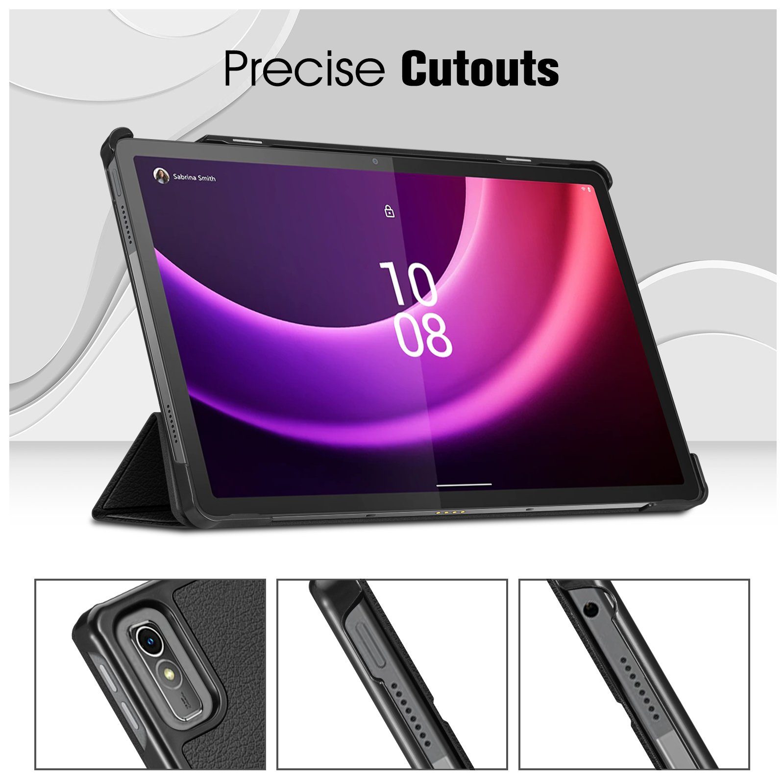Fintie Tablet-Hülle für Lenovo Tab P11 (2nd Gen) 11.5 Zoll TB350FU/TB350XU 2022, Ultra Schlank Kunstleder Schutzhülle mit Auto Schlaf/Wach Funktion