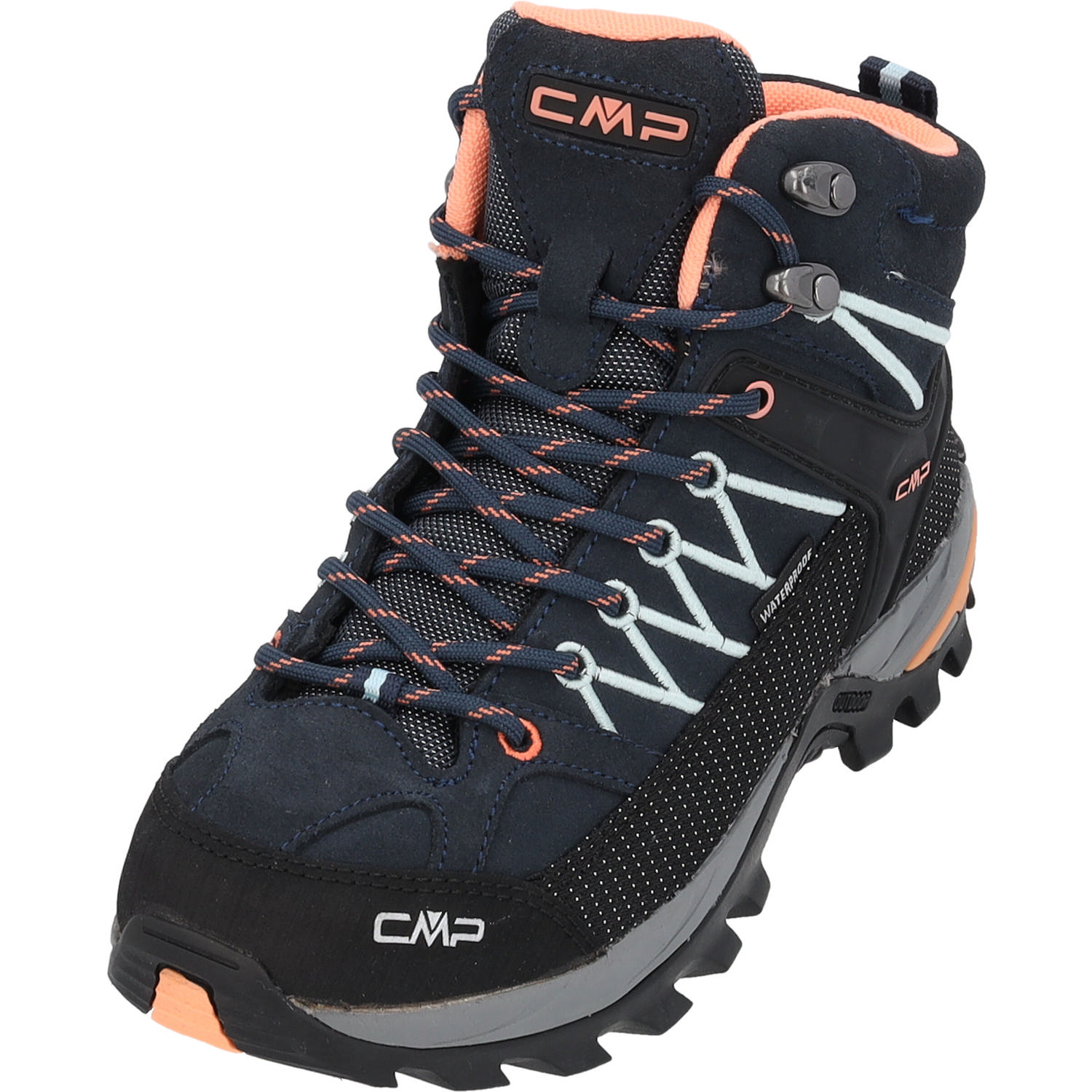 CMP Rigel Mid 3Q12946, Trekkingschuhe, Damen, B.BLUE-GIADA-PEACH