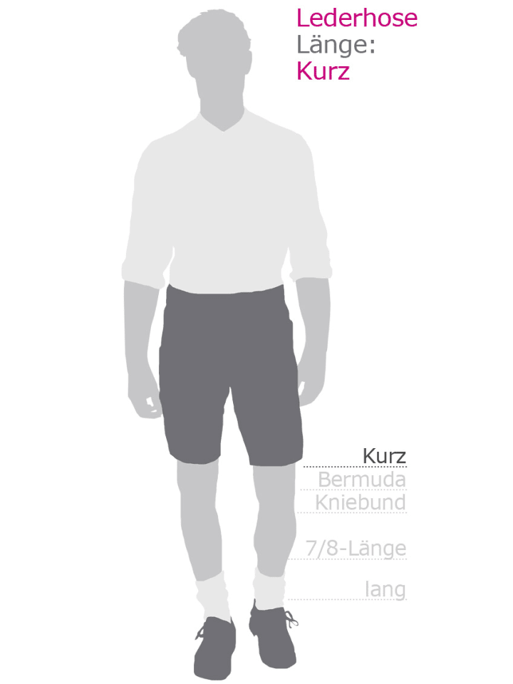 Nübler Lederhose kurz Norbert in Braun günstig kaufen
