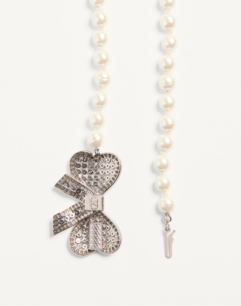 Trop Chou halskæde i metal, barokglasperler og Swarovski®-krystaller