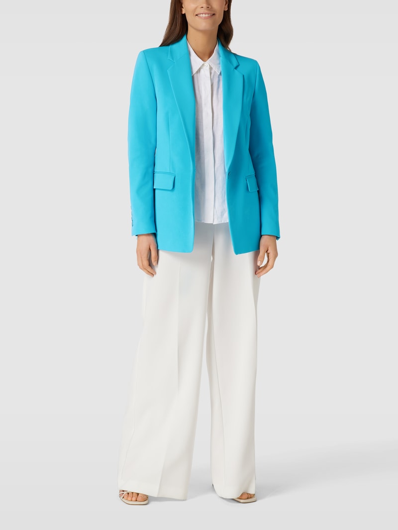 Blazer mit Reverskragen in ozean blau