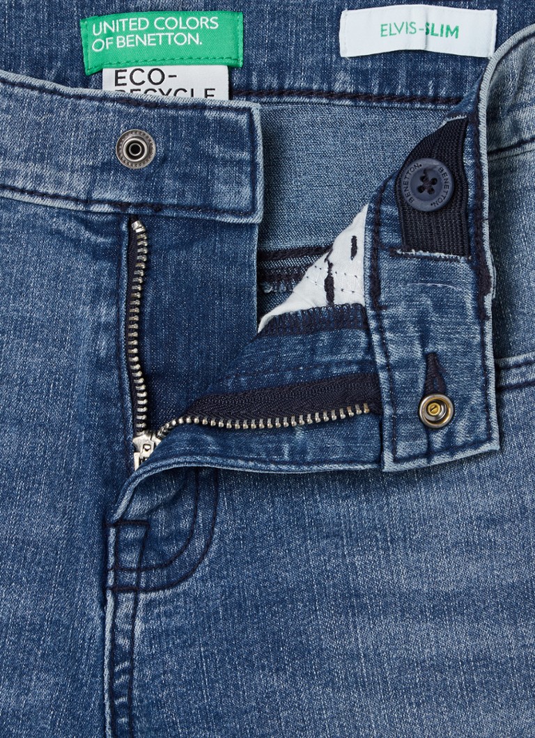 Benetton Elvis -slim fit -farkut stretch-kankaasta