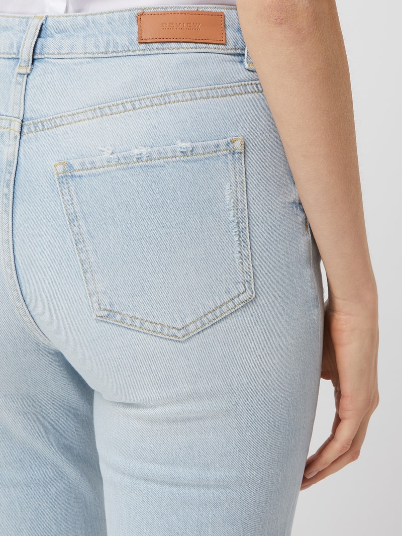 Straight Fit Jeans mit Stretch-Anteil in hellblau
