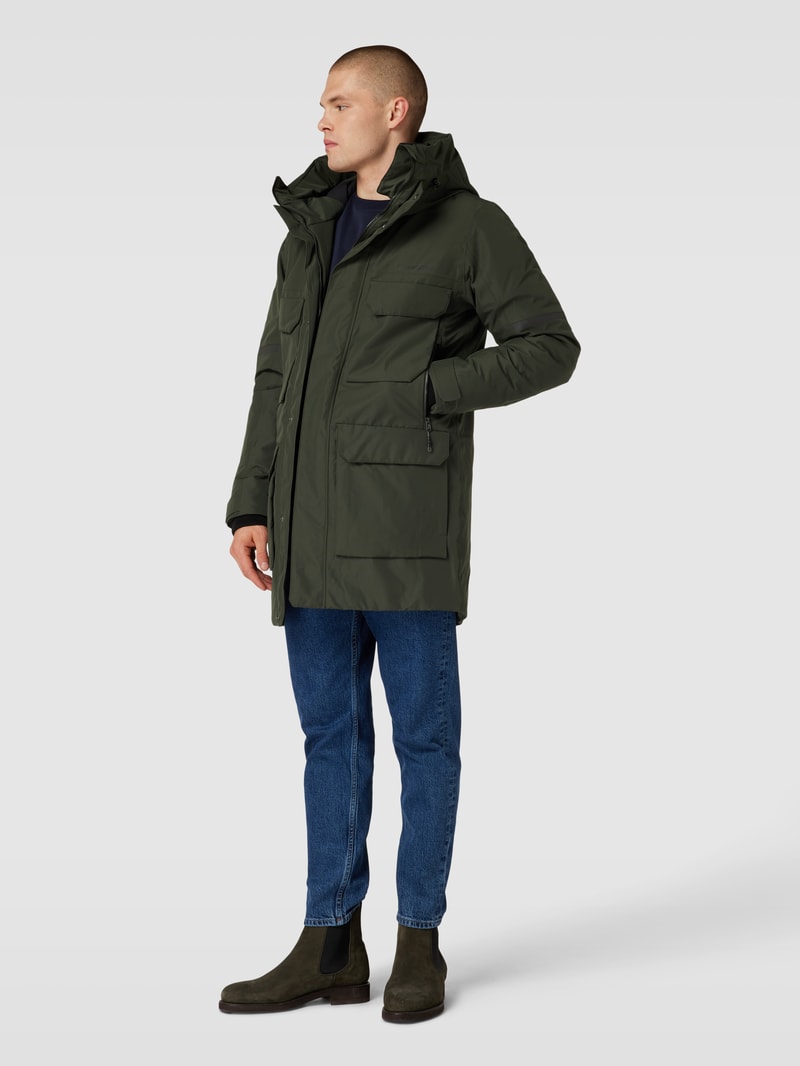 Parka mit Cargotaschen Modell 'DREW' in olivgrün