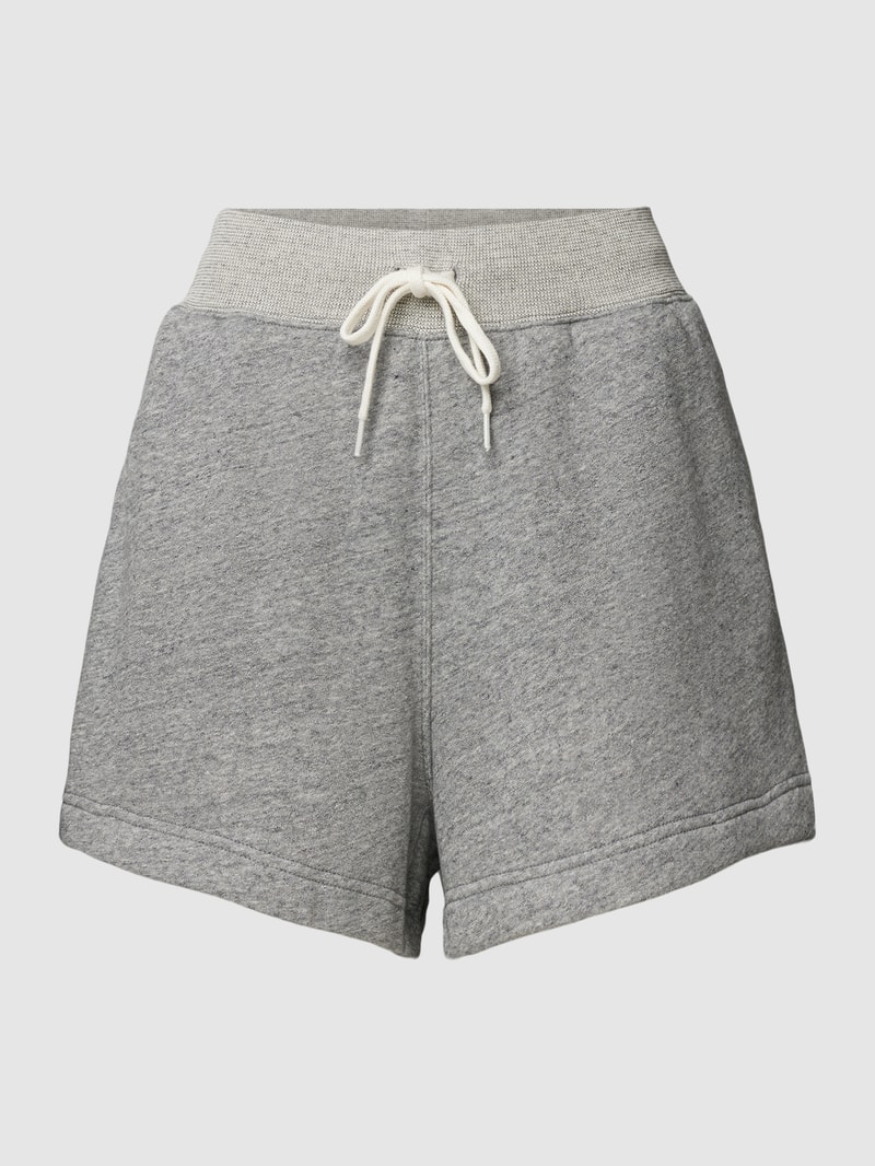 Sweatshorts mit elastischem Bund in mittelgrau
