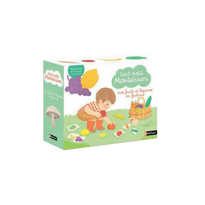 Livre Tout-petit Montessori mes fruits et légumes - Nathan Jeunesse