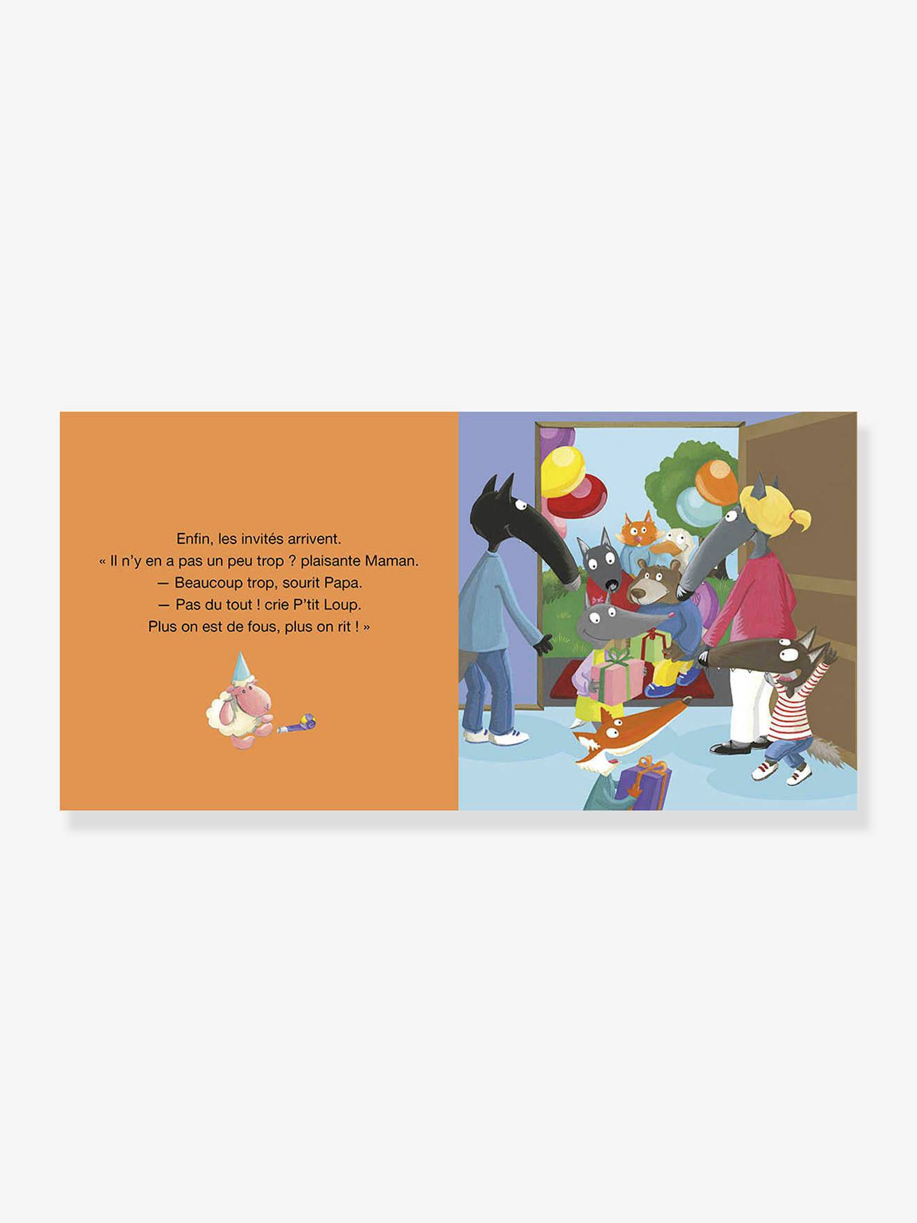 P’TIT LOUP fête son anniversaire AUZOU orange