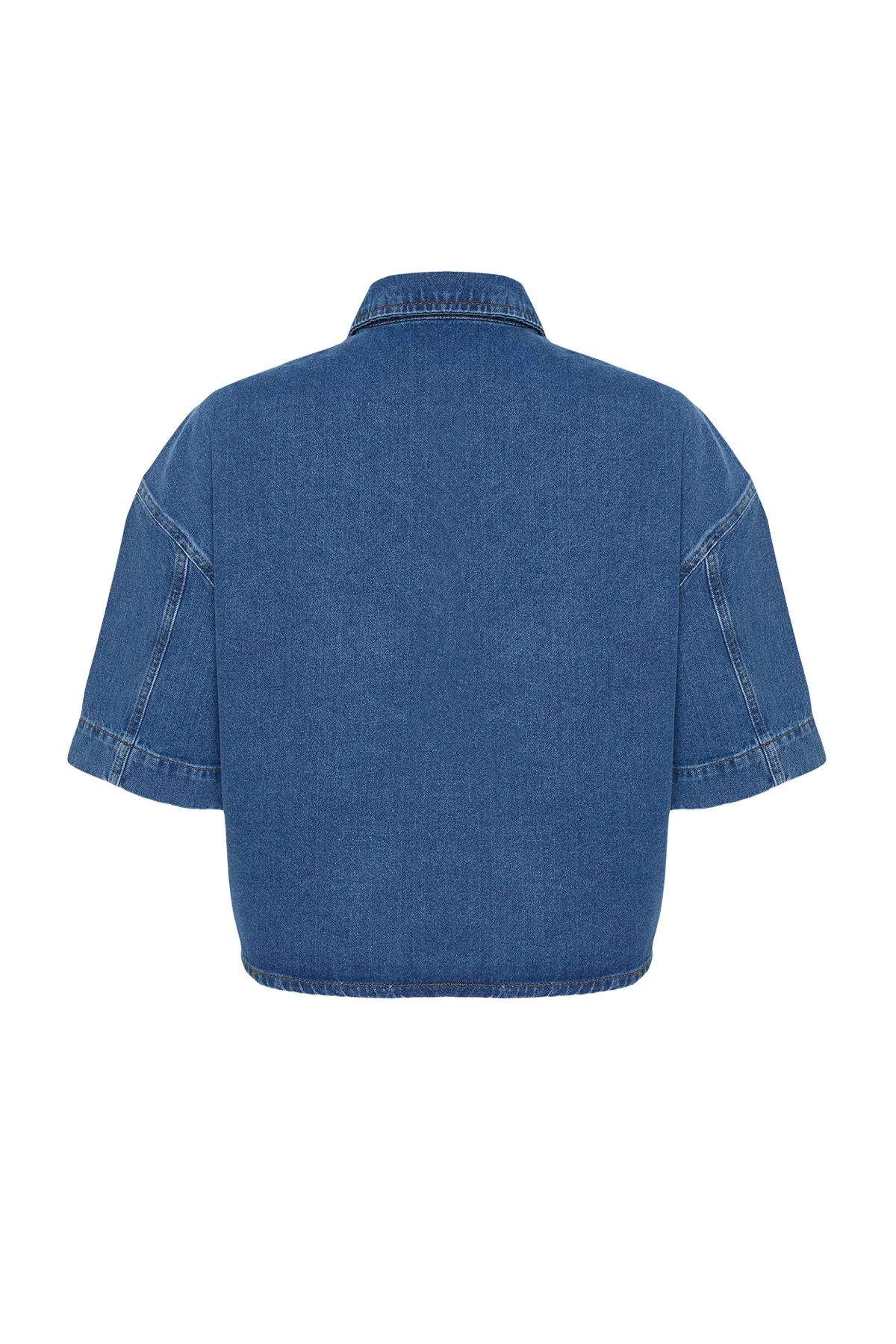 Trendyol Collection  Hemd - Blau - Figurbetont