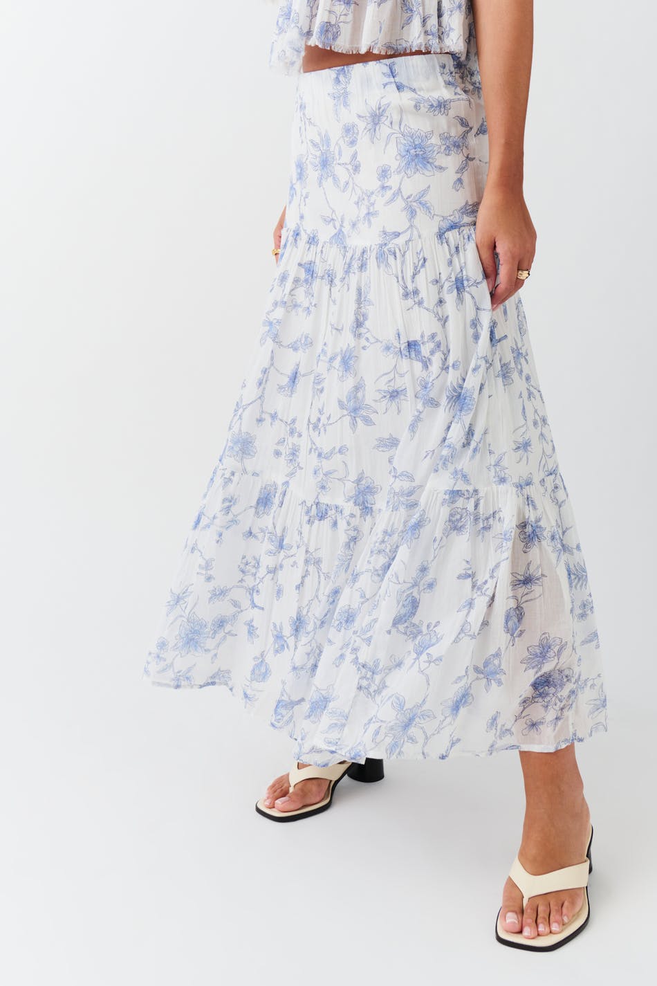 Maxi cotton skirt
