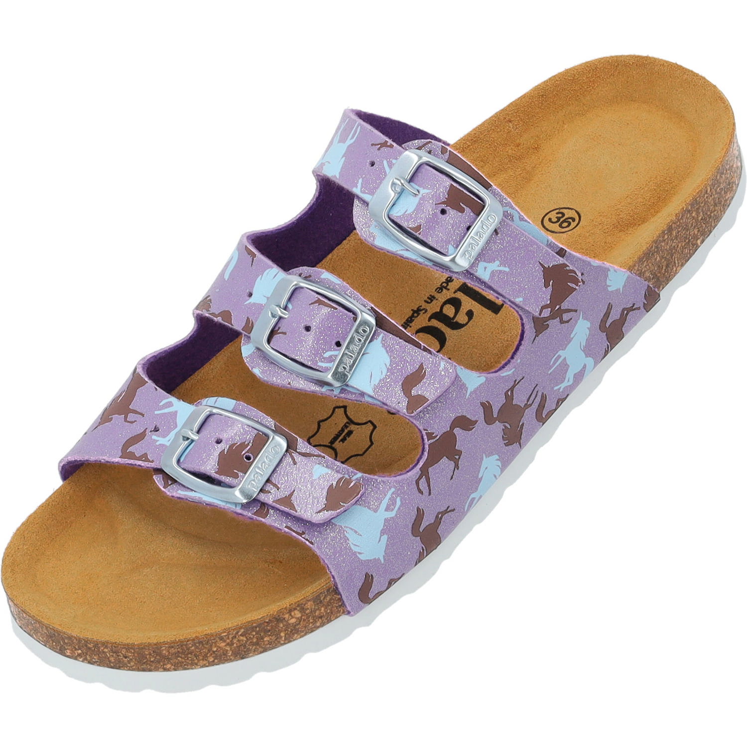 Palado Kids Capri G Print, Pantoletten, Kinder, Lila Unicorn