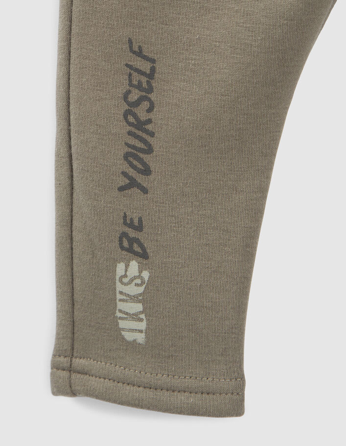 Jogging kaki double ceinture élastiquée bébé garçon