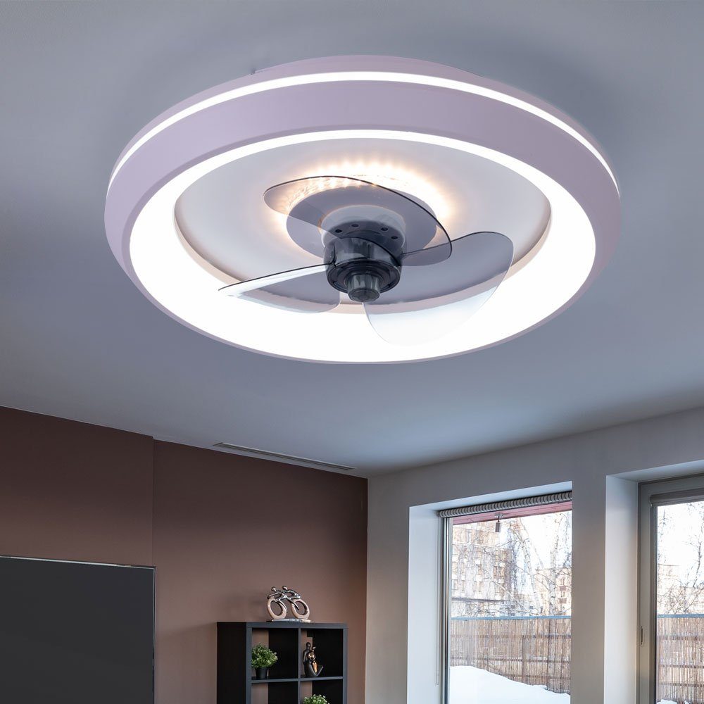 etc-shop Deckenventilator, Deckenventilator mit Licht Lampen mit Ventilator