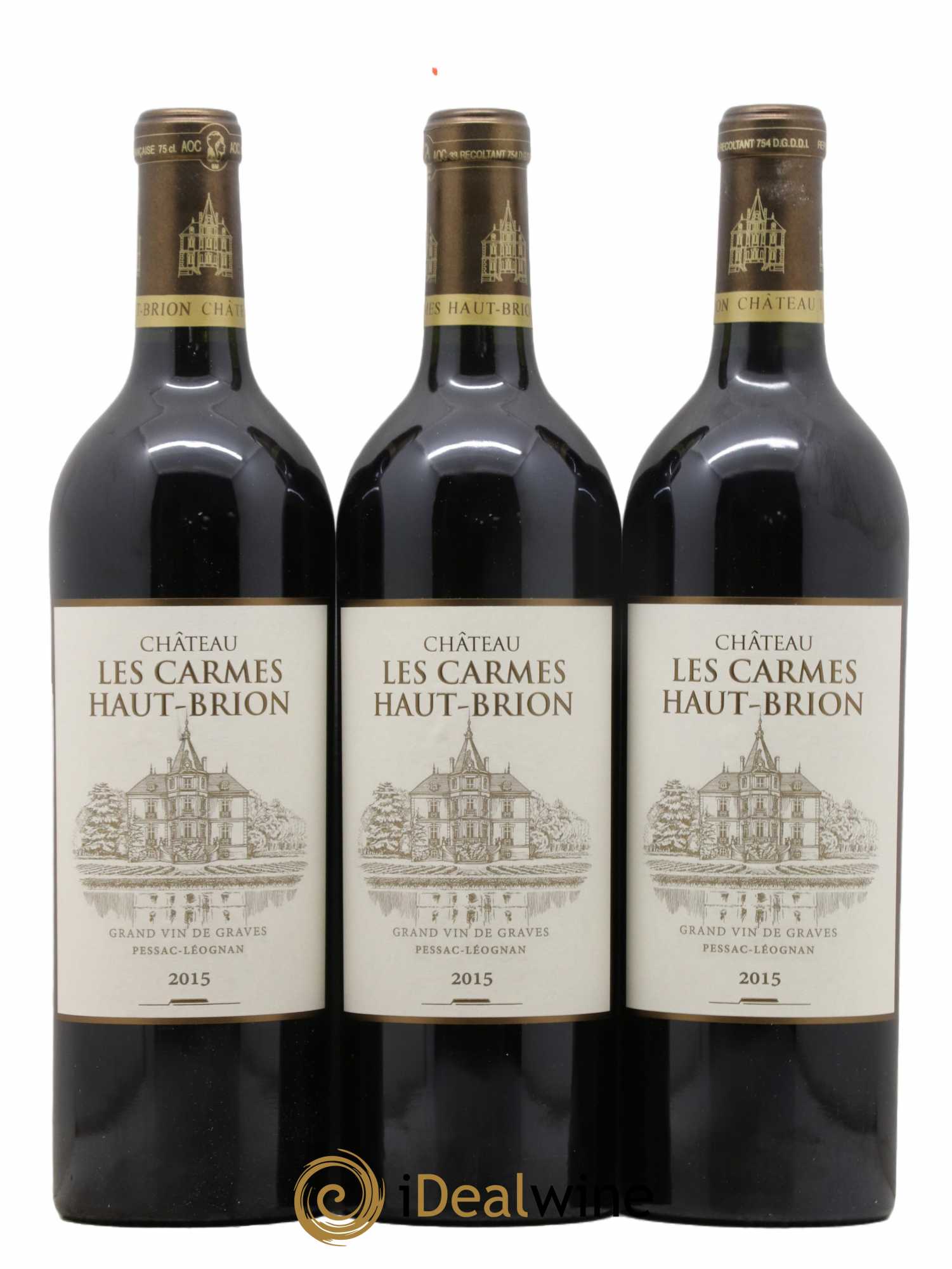 Château Les Carmes Haut-Brion  2015 - Lot de 6 Bouteilles