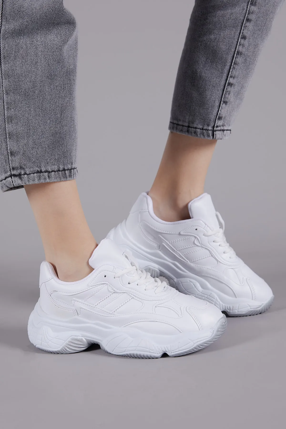 Tonny Black  Weiße Sportschuhe für Damen Tb246