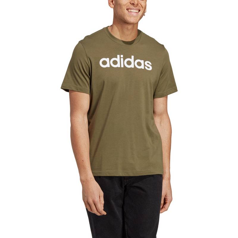 adidas ESSENTIALS LINEAR EMBROIDERED LOGO T-Shirt Herren