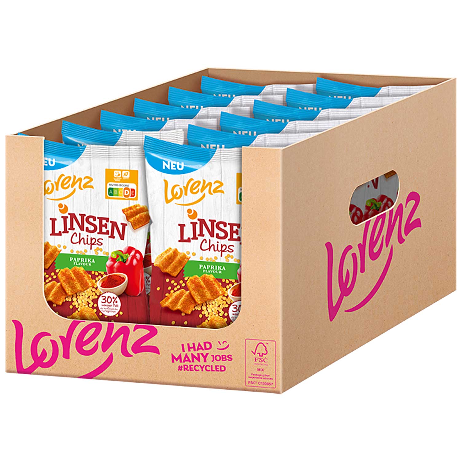 Lorenz Linsen Chips Paprika 85g