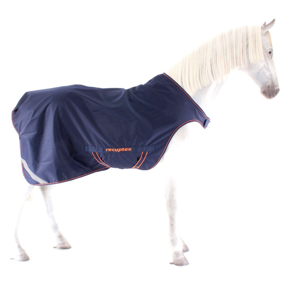 Bucas Pferde-Regendecke Bucas Therapy Walker 0g - Navy/Orange