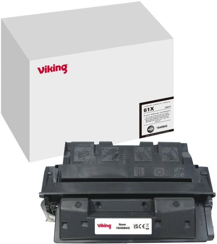 Viking 61X Kompatibel HP Tonerkartusche C8061X Schwarz