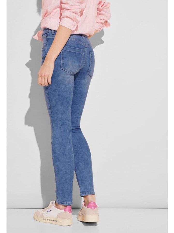 Street One Jeans in light blue random wash günstig kaufen