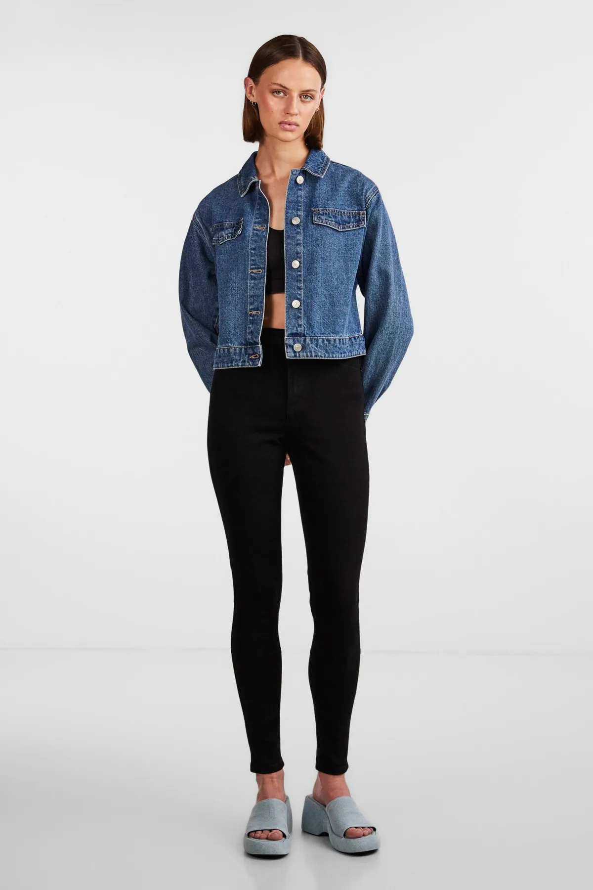 PIECES  Jeans - Schwarz - Skinny