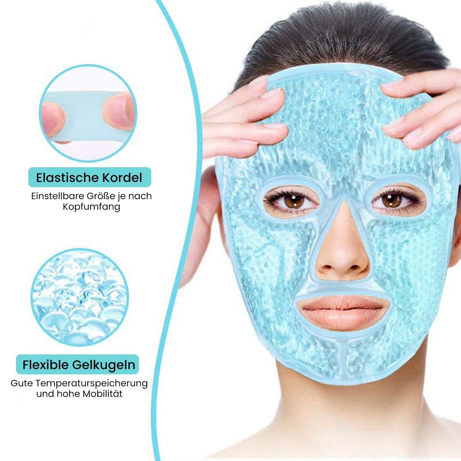 TOPMELON Gesichtsmaske wiederverwendbare Schönheitsmaske, 1-tlg., einstellbar