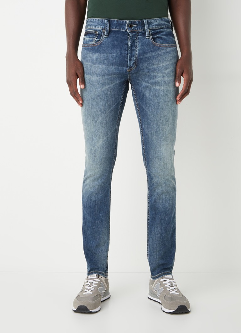 Denham Bolt -pillifarkut luomupuuvillasekoitteesta, jossa stretch-materiaalia
