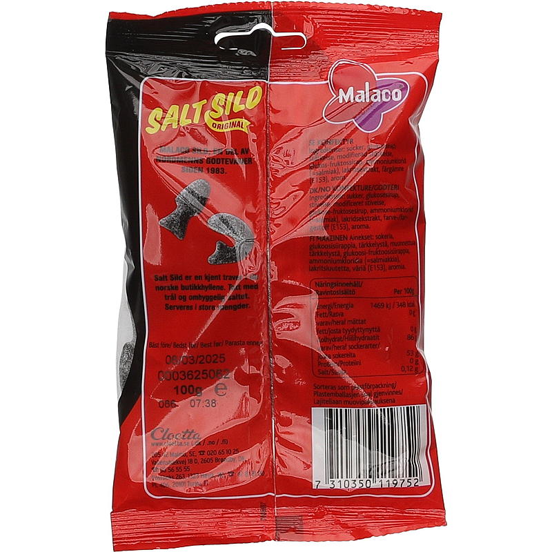 Malaco Salt sild 100 g Malaco