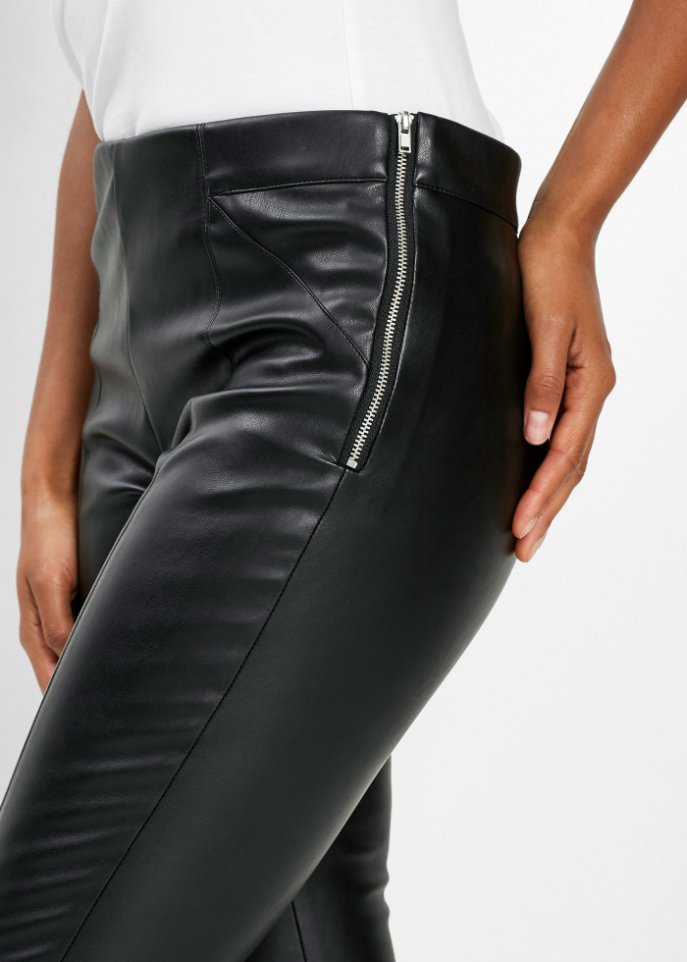 Lederimitat-Leggings