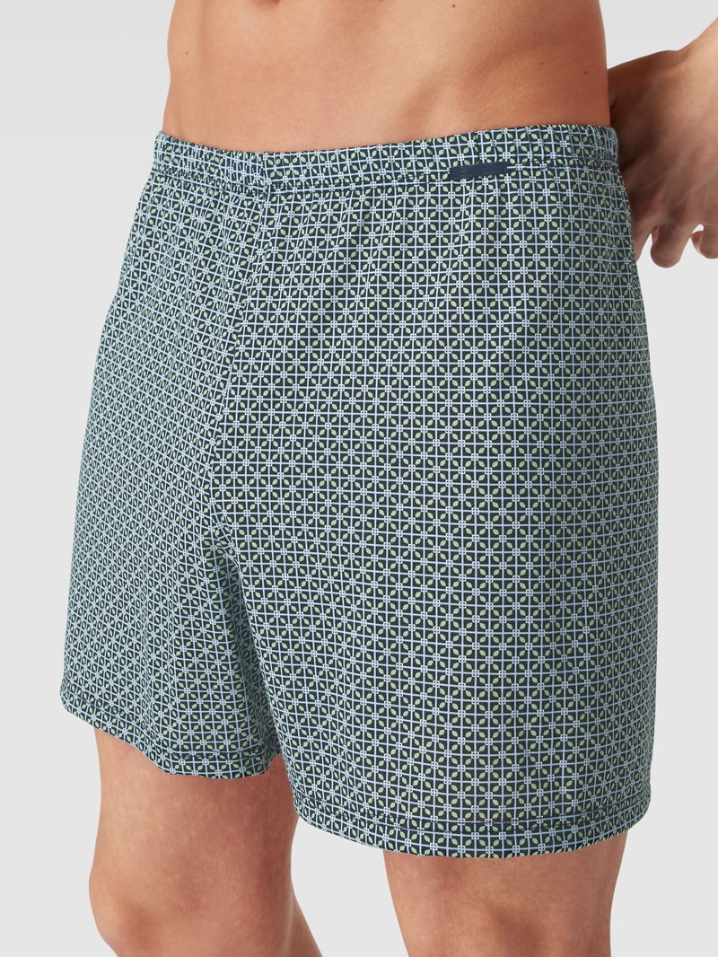 Boxershorts mit Karomuster in dunkelblau
