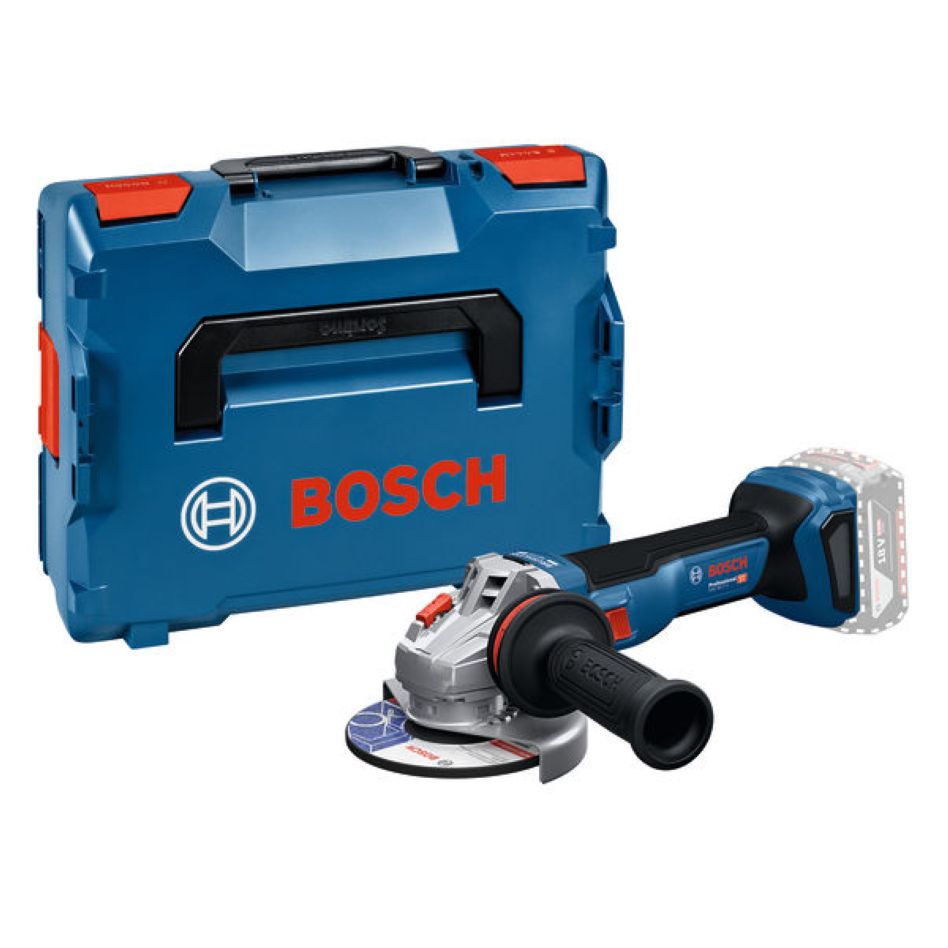 Bosch Blue 06019N4001 GWS 18V-11 S Cordless Angle Grinder 125mm excl. batteries and charger in L-BOXX