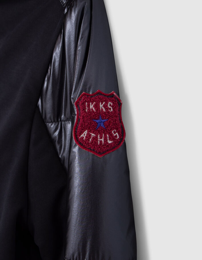 Parka 2-en-1 marine et doudoune imprimé étoiles fille