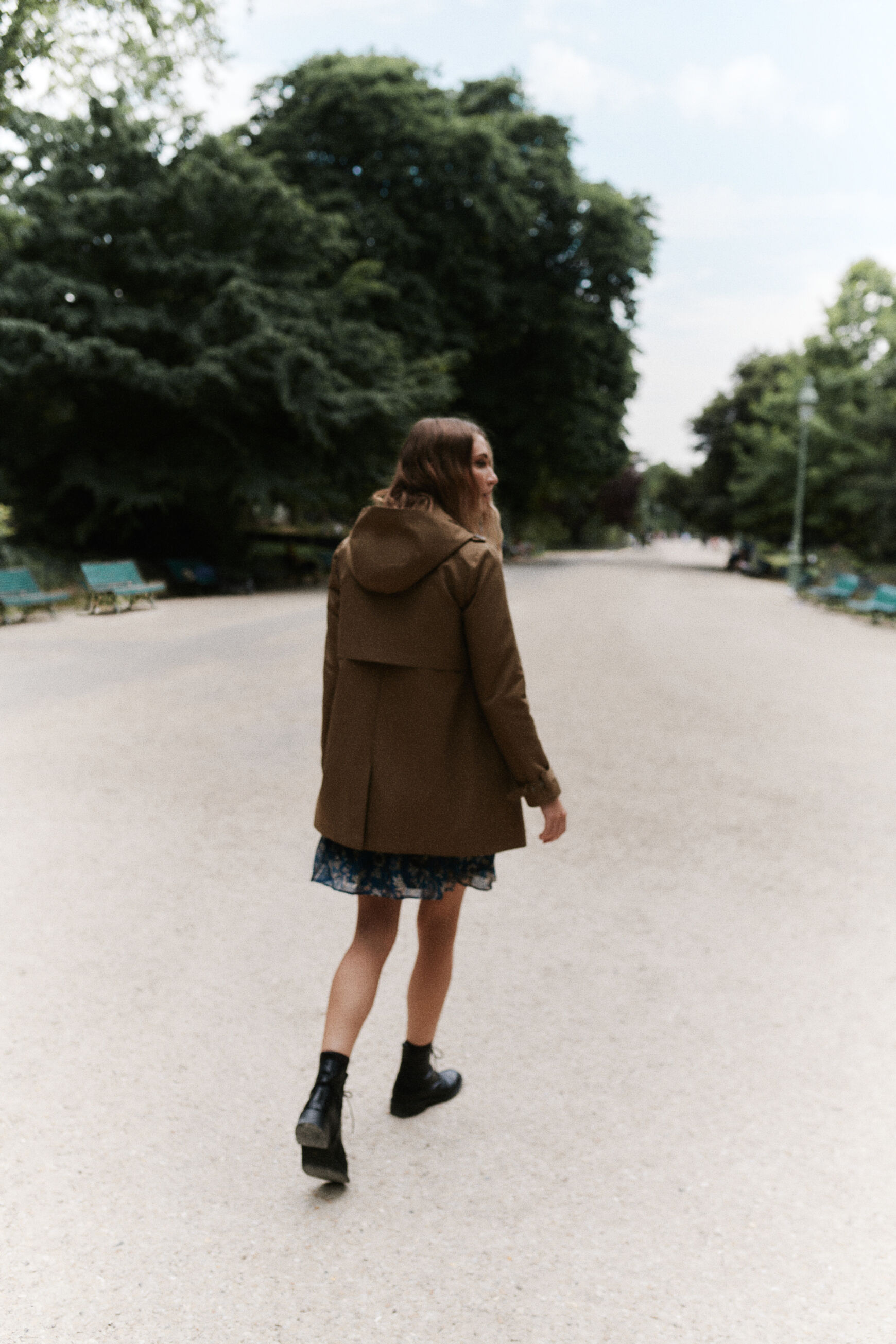 trench lublin vert kaki femme