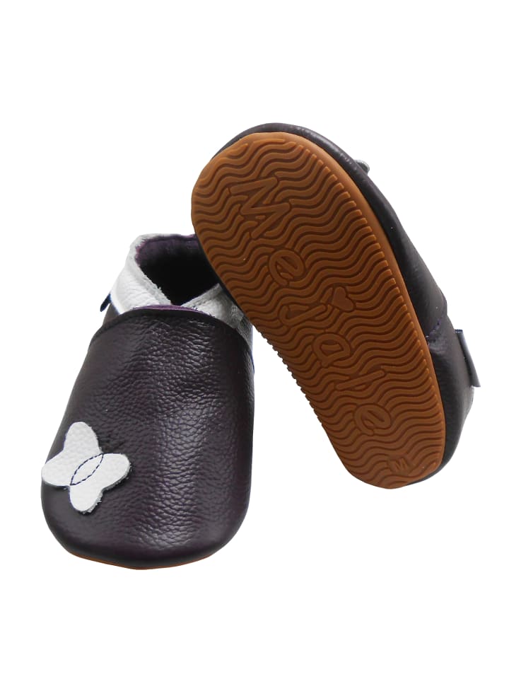 Yalion Leder-Krabbelschuhe 