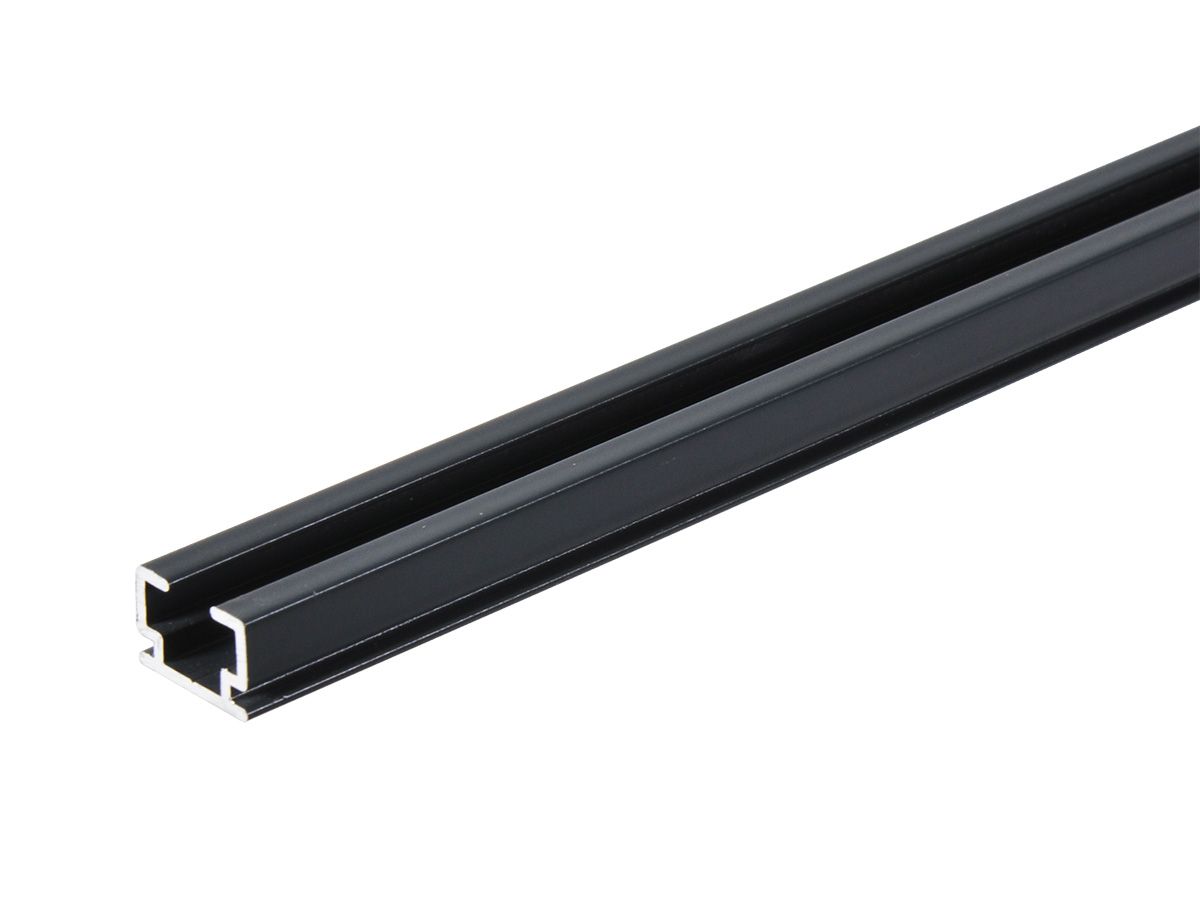 150 cm Vorhangschiene mit Gardinenschieber - Anthrazit