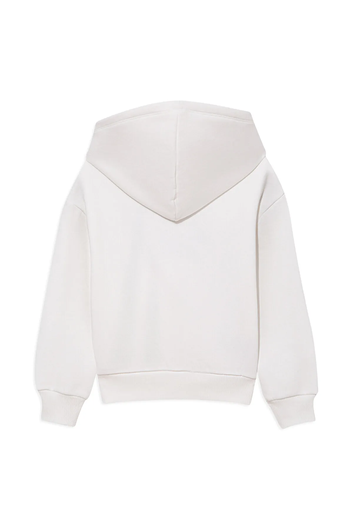 Mavi  Weißes Kapuzen-Sweatshirt mit Logo-Print 6610110-70057