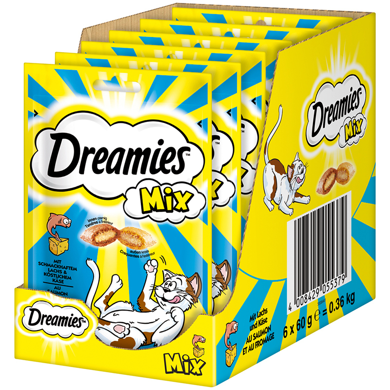 Dreamies Snacks Dreamies Mix 6x60g Käse & Lachs