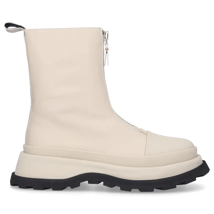 Jil Sander - Stiefeletten JS37071A Kalbsleder - weiß
