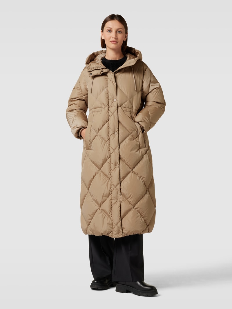 Steppmantel mit Eingrifftaschen Modell 'MIRANO' in camel