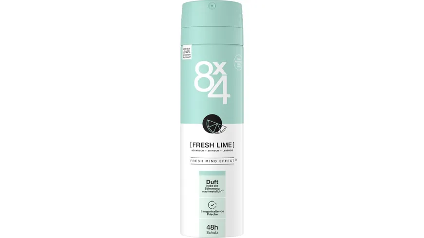 8X4 Deospray No.7 Fresh Lime 150 ml