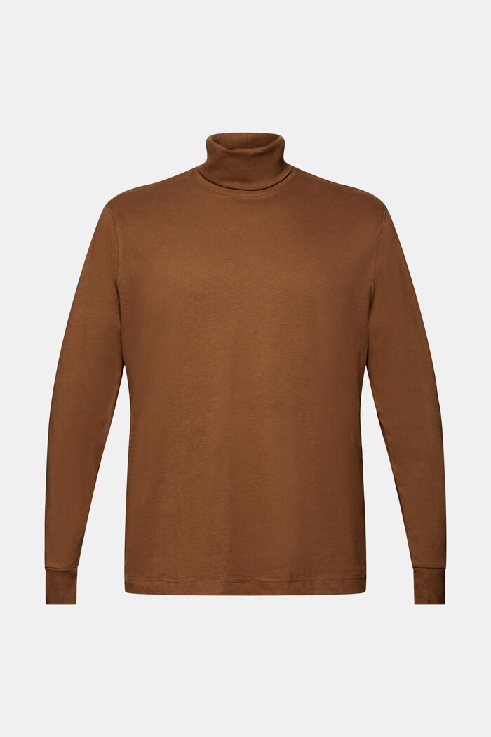 Baumwoll-Longsleeve mit Rollkragen