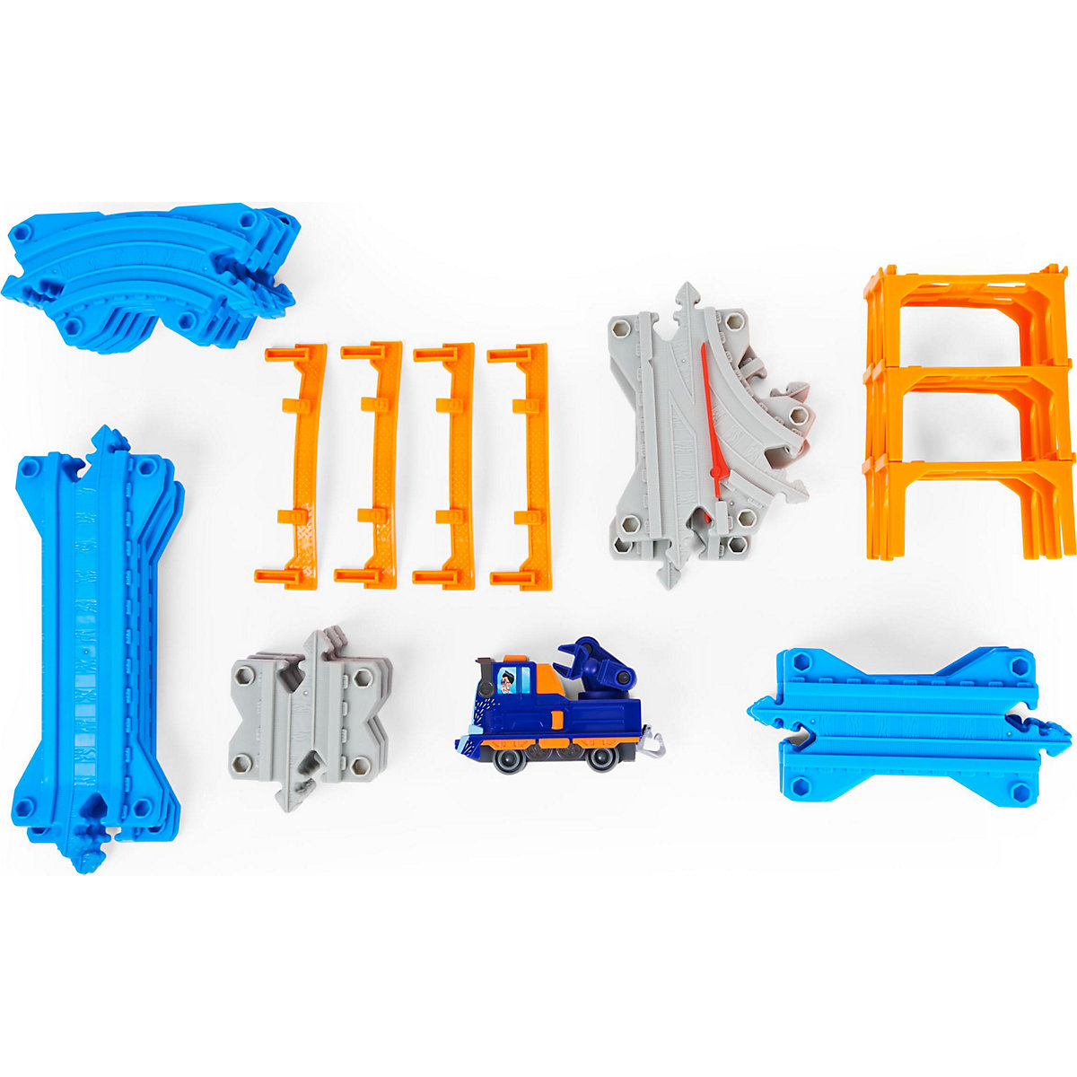 Mighty Express Schienen Set mit Push-and-Go Zug Mechaniker Milo