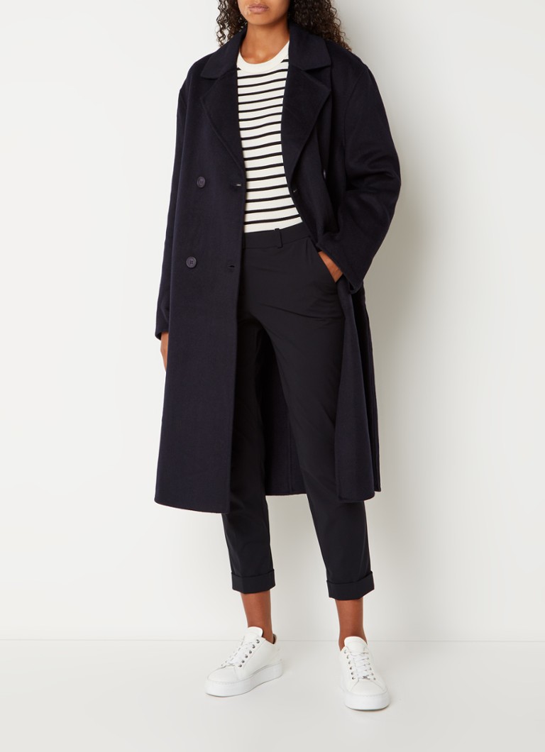 Penn & Ink Double-breasted coat in wool blend