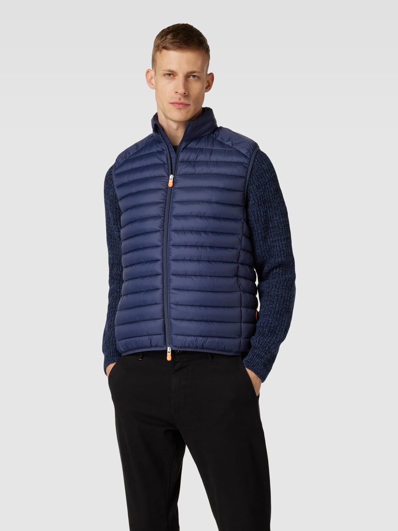Steppweste mit Stehkragen Modell 'ADAM' in marineblau
