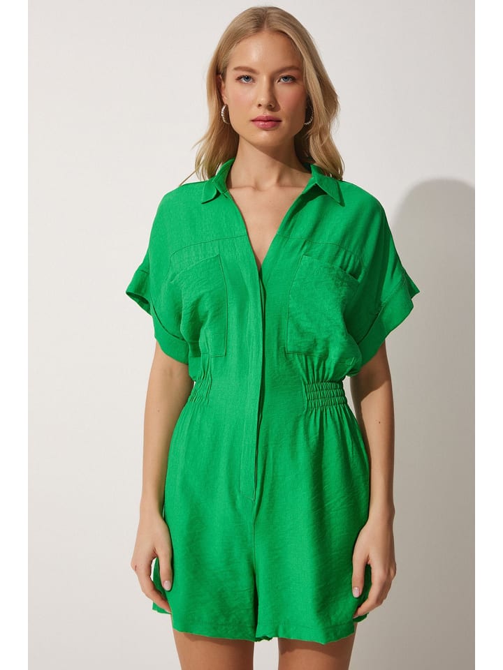 Happiness Istanbul Jumpsuit in Grün günstig kaufen
