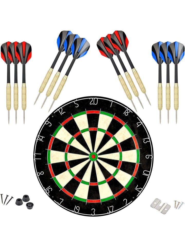 COFI 1453 Dartscheibe mit klammerfreiem Bullseye in Mehrfarbig günstig kaufen onesize