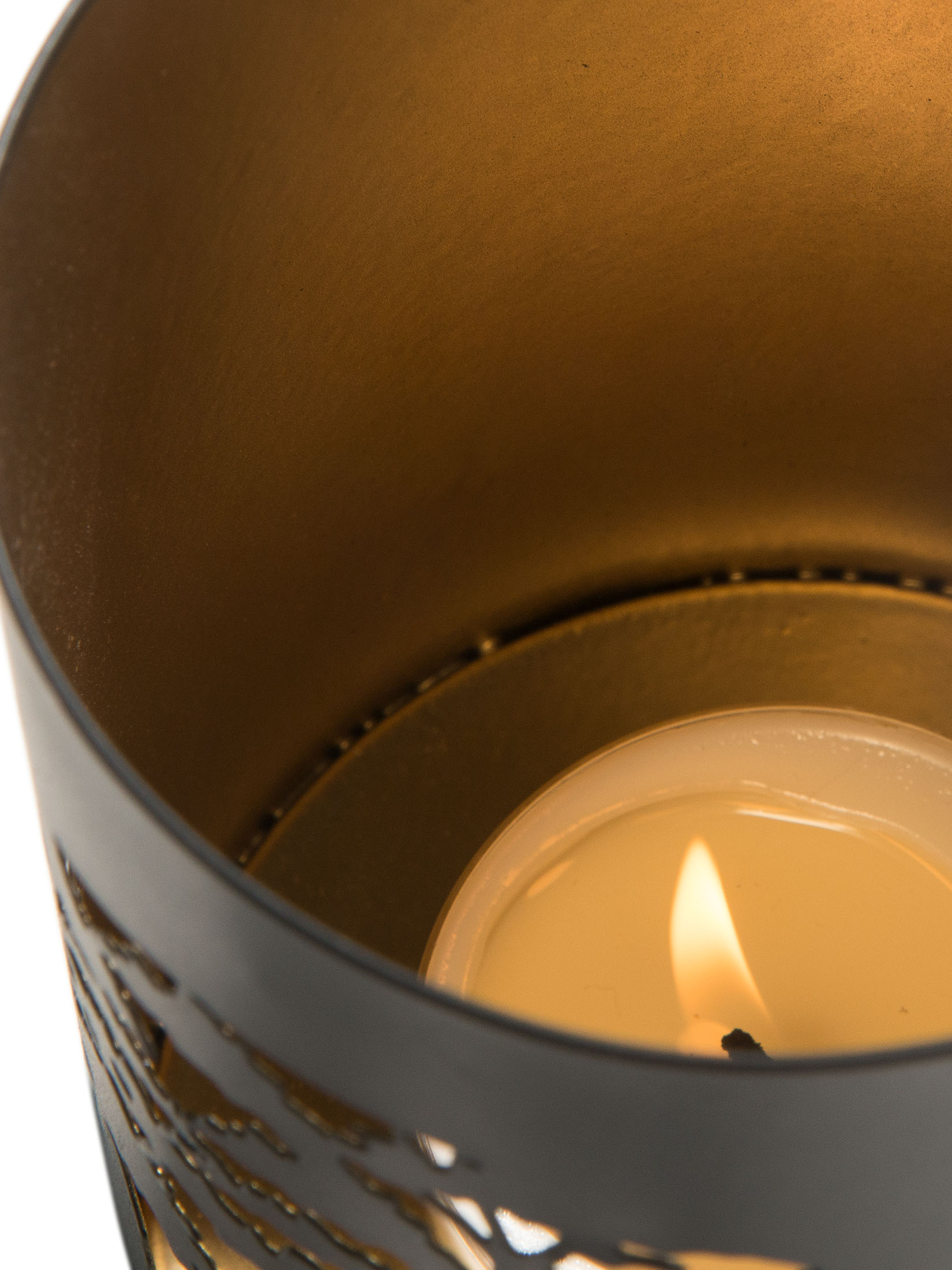 Tirano Windlicht, Black/Gold