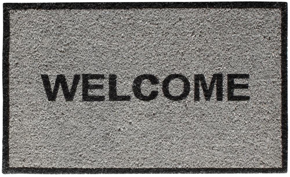 Trend Line Schuhabtropfschale Fußmatte Alcina Welcome grey, 40 x 60 cm