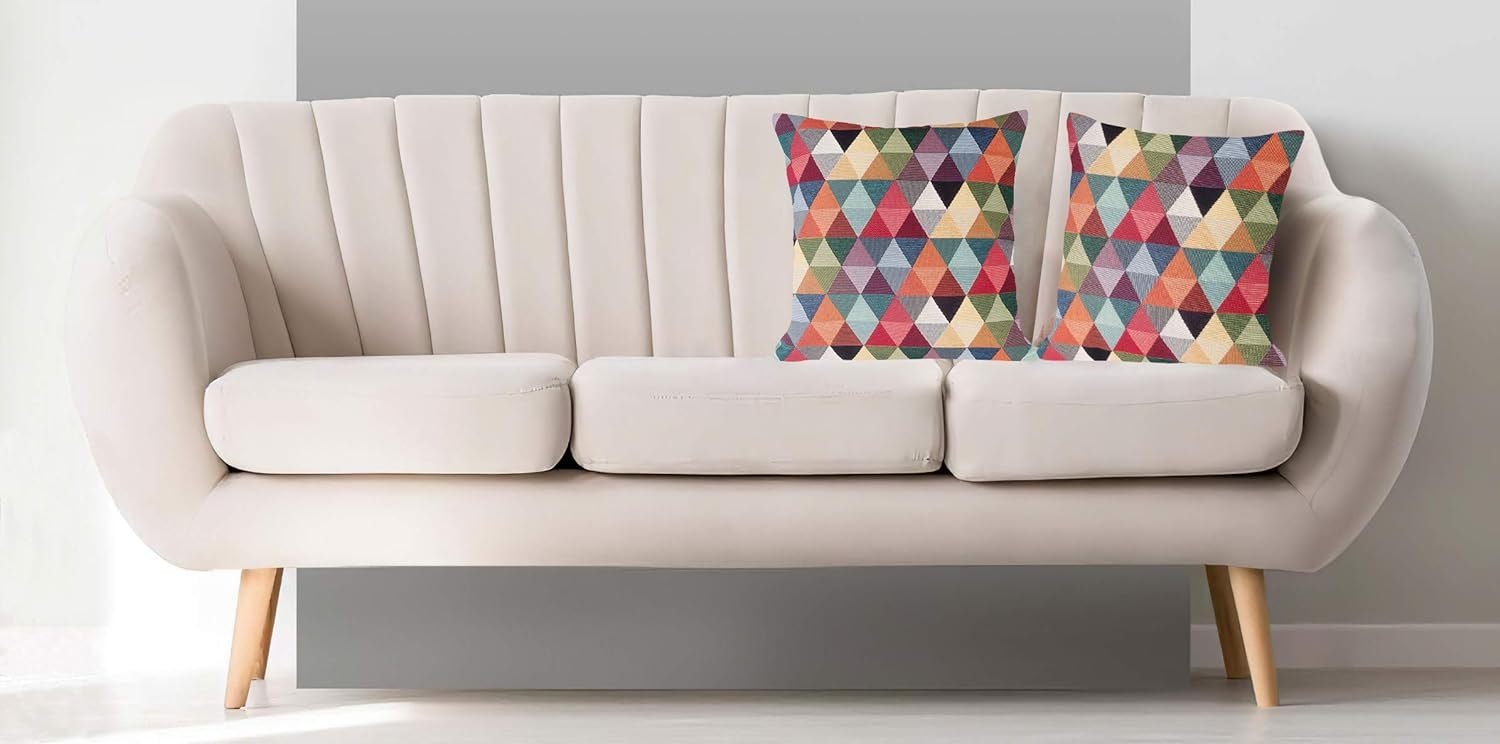 Selfitex Dekokissen farbenfrohes Sofakissen 30/50 oder 40/40 - 2er Set mit Füllung, für Sofa, Couch, Bett oder als Polster jeglicher Art